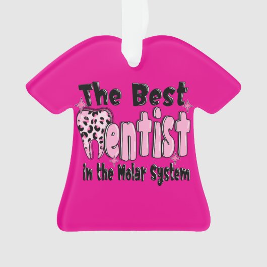 The Best Dentist in the Molar System Christmas Ornament (Vorderseite)