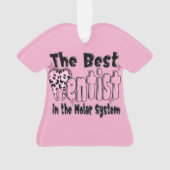 The Best Dentist in the Molar System Christmas Ornament (Rückseite)