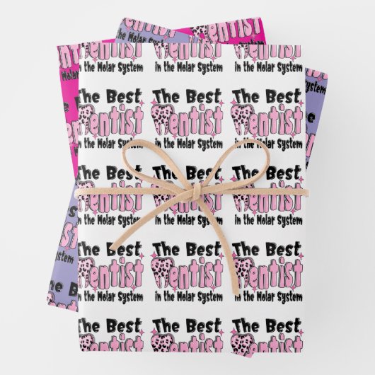 The Best Dentist in the Molar System Gift Geschenkpapier Set (Beispiel)