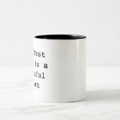 The Best Gift Is a Grateful Heart – Inspirational  Zweifarbige Tasse (Mittel)