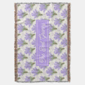 The Best Granny Lavender Floral Cozy Fleece Blanke Decke (Vorderseite Vertikal)