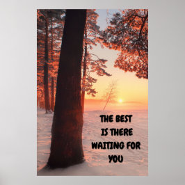 "The Best" Inspiration Wall Art Poster