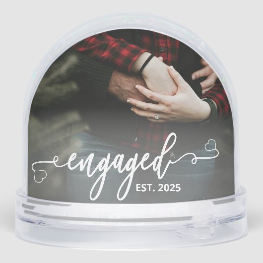 The Best Is yet To Come Engagement Couple Picture Schneekugeln (Rückseite)