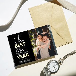The Best Is Yet To Come Happy New Year Photo Folien Feiertagskarte