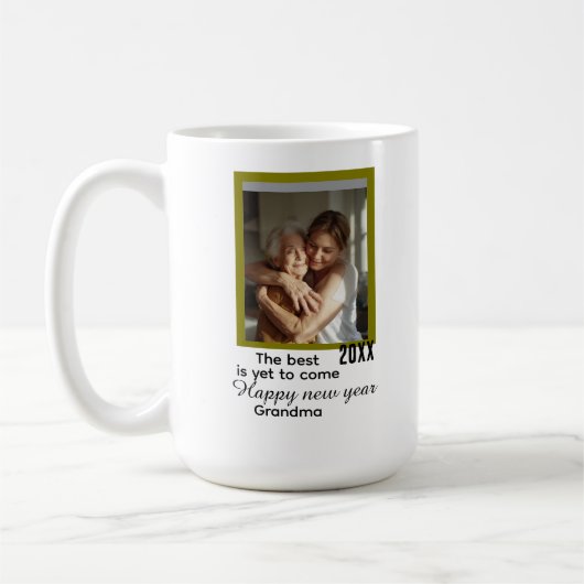 The Best is Yet to Come Modern New Year  Kaffeetasse (Links)