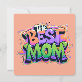 The best mom Stil Feiertagskarte