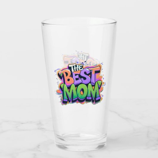 The best mom Stil Glas (Rückseite)