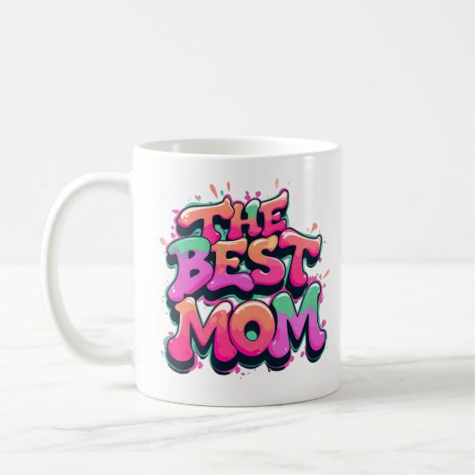 The best mom Stil Kaffeetasse (Links)
