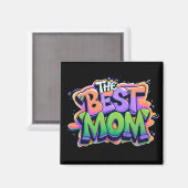 The best mom Stil Magnet (Vorderseite/Rückseite)