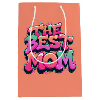 The best mom Stil Mittlere Geschenktüte