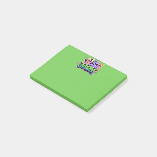 The best mom Stil Post-it Klebezettel (angewinkelt)