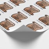 The Best Oncle Certified Certificate Funny Geschenkpapier (Ecke)