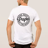 The Best Papa in the world Tri-Blend Shirt (Rückseite)