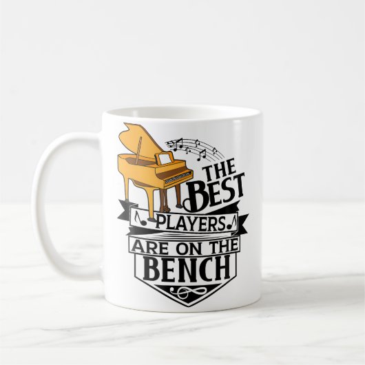 The Best Players Are On The Bench - Piano And Keyb Kaffeetasse (Links)
