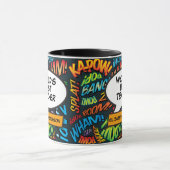 The Best Teacher Fun Retro Comic Book Modern Tasse (Zentrum)