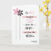 The Best Teacher Karte (Gelbe Blume)