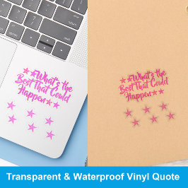 The Best That Could Happen | Positive Meme Girl Aufkleber