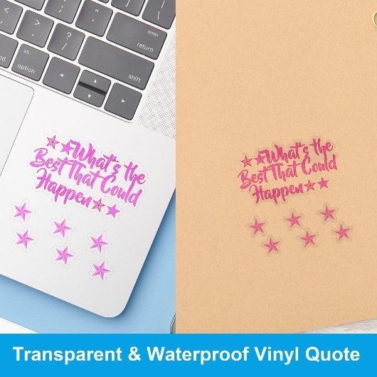 The Best That Could Happen | Positive Meme Girl Aufkleber