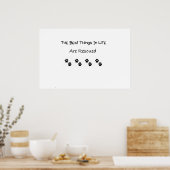 The Best Things In Life Are Rescued Poster (Küche)