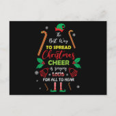 The Best Way to Spread Christmas Cheer is Singing Postkarte (Vorderseite)