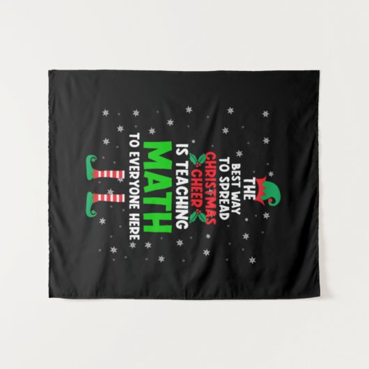 The Best Way To Spread Christmas Cheer is Teaching Wandteppich (Vorderseite (Horizontal))