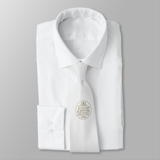  The Best World Dad / Corbata para hombre Krawatte (Gebunden)
