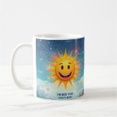 The Best Year Starts Now! Smiling Sun & Fireworks Kaffeetasse (Links)