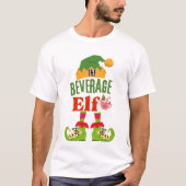The Beverage Elf lustige Weihnachten - Unisex T-Sh T-Shirt (Vorderseite)