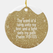 The Bible is our Compass Bible Verse Festive  ⛪️🎄 Keramik Ornament (Hinten)