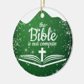 The Bible is our Compass Bible Verse Festive  ⛪️🎄 Keramik Ornament (Links)