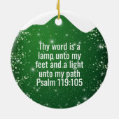 The Bible is our Compass Bible Verse Festive  ⛪️🎄 Keramik Ornament (Hinten)