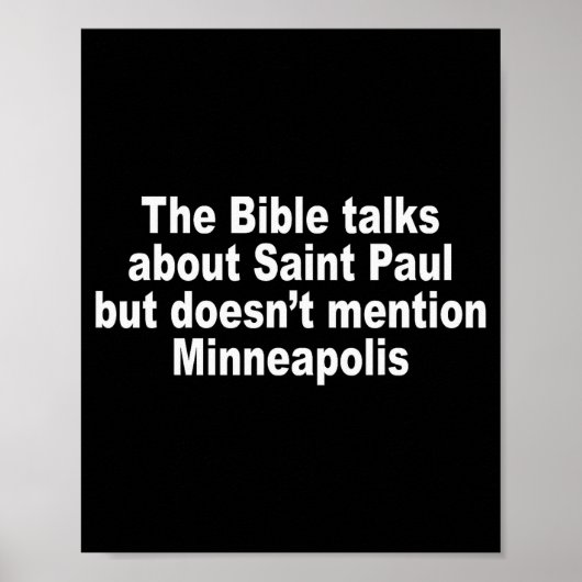 The Bible Talks About Saint-paul But Doesnt Mentio Poster (Vorne)