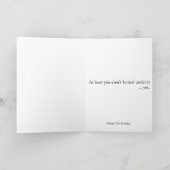 The Big 5-0 Karte (Innenseite)