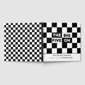 The Big 5 Oh Black White Checkered 50th Birthday Gästebuch (Voll)
