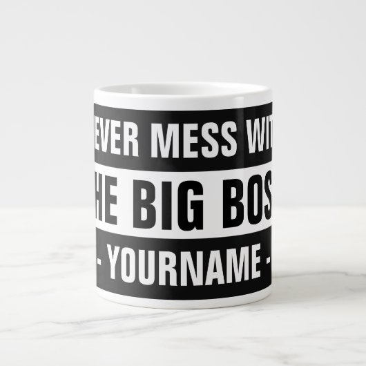 "The Big Boss"-Tasse völlig anpassbar Jumbo-Tasse (Vorderseite)