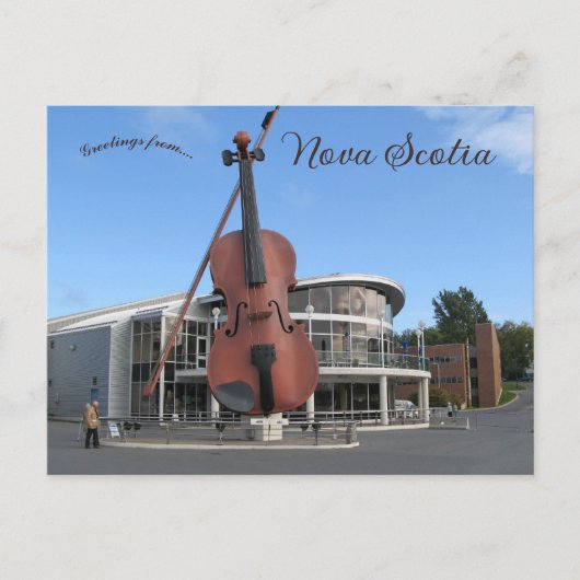 The Big Fiddle in Sydney Nova Scotia Postkarte (Vorderseite)