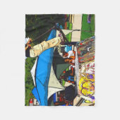 The Big Jump - Scooter Trick Fleecedecke (Vorderseite)