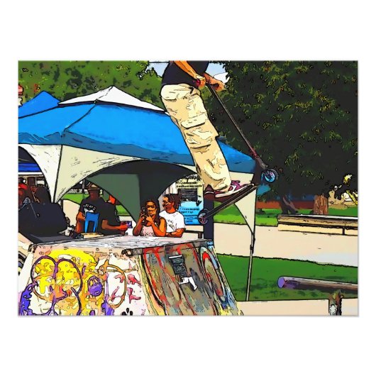 The Big Jump - Scooter Trick Fotodruck (Vorne)