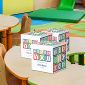 The Big One 1st Birthday Favor Box ABC Blocks Geschenkschachtel