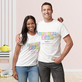 The Big One Blocks First Birthday  T-Shirt