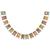 The Big One Fishing Theme Boys First Birthday Wimpelkette (Alle)