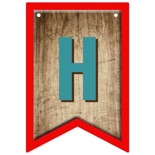 The Big One Fishing Theme Boys First Birthday Wimpelkette (Zweite Fahne)