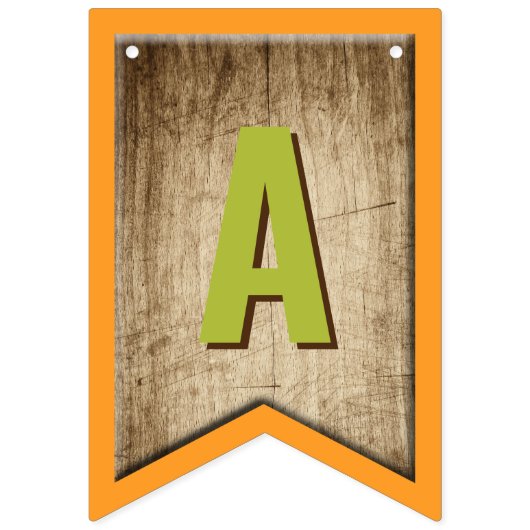 The Big One Fishing Theme Boys First Birthday Wimpelkette (Dritte Fahne)