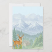 The Big One Hunting Camping 1st Birthday Einladung (Rückseite)