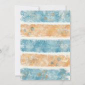 The Big One Retro Surf Beach Birthday  Einladung (Rückseite)