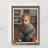 The Big One | Rustic Birthday Birthday Einladung (Rückseite)