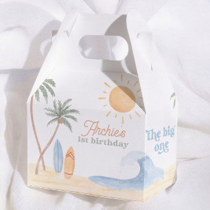 The Big One Surf 1. Geburtstag Danke Geschenkschachtel