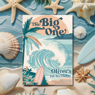 The Big One Surf Beach 1. Geburtstag Einladung
