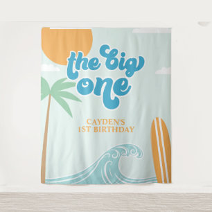 The Big One Surf Beach 1. Geburtstag Wandteppich