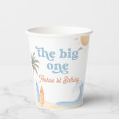 The Big One Surf Boy 1st Geburtstag Pappbecher (Vorderseite)